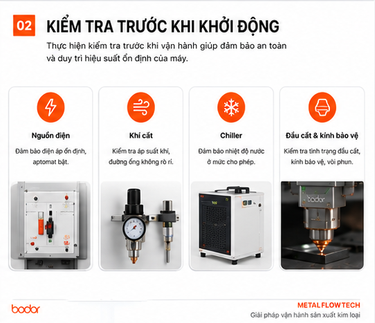 Kiểm tra trước khi khởi động